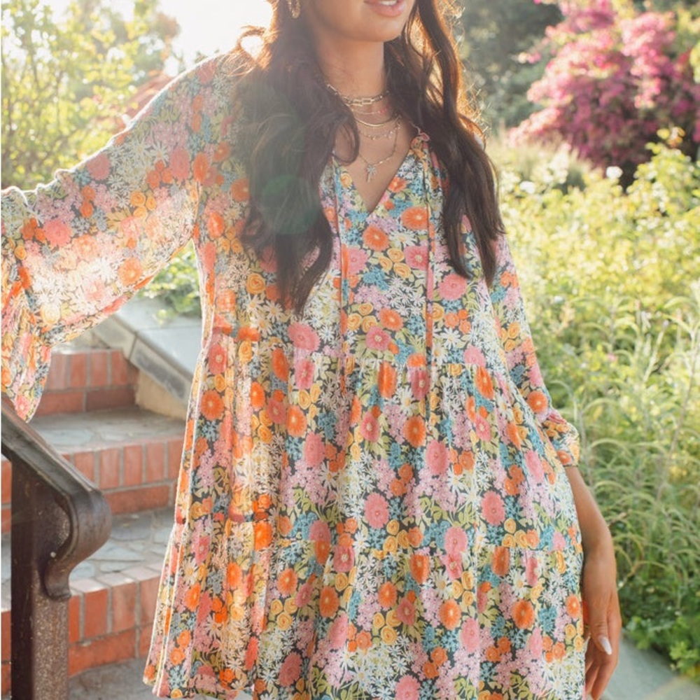 SHOW ME YOUR MUMU: VIOLA MINI DRESS - WILD FLORA - Picture 5 of 7